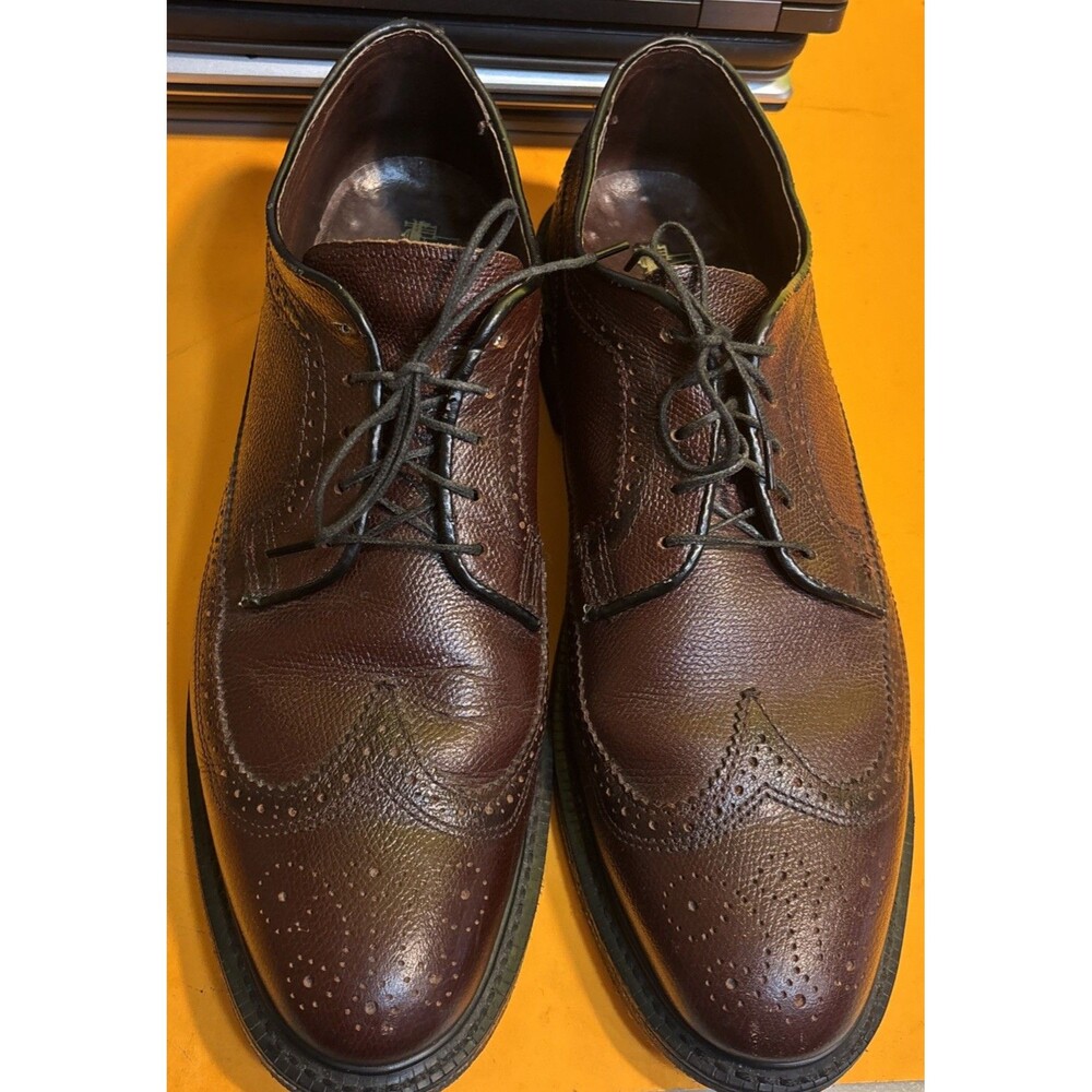Miracle Thread Genuine Leather Mens Shoes Brown Size  10.5B